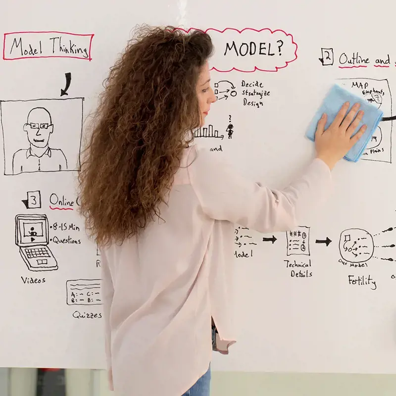 Plėvelė - priklijuojamas baltos lentos paviršius BI-OFFICE DRY ERASE SURFACE 120 x 90 cm, balta sp.