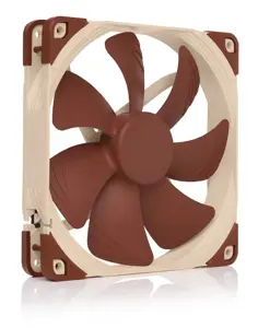 Noctua NF-A14 Kompiuterio korpuso ventiliatorius 14 cm, smėlio spalvos, rudas