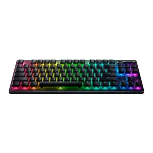 "Razer" žaidimų klaviatūra "Deathstalker V2 Pro Tenkeyless RGB LED light, JAV, belaidė, juoda, optiniai jungikliai (linijiniai)