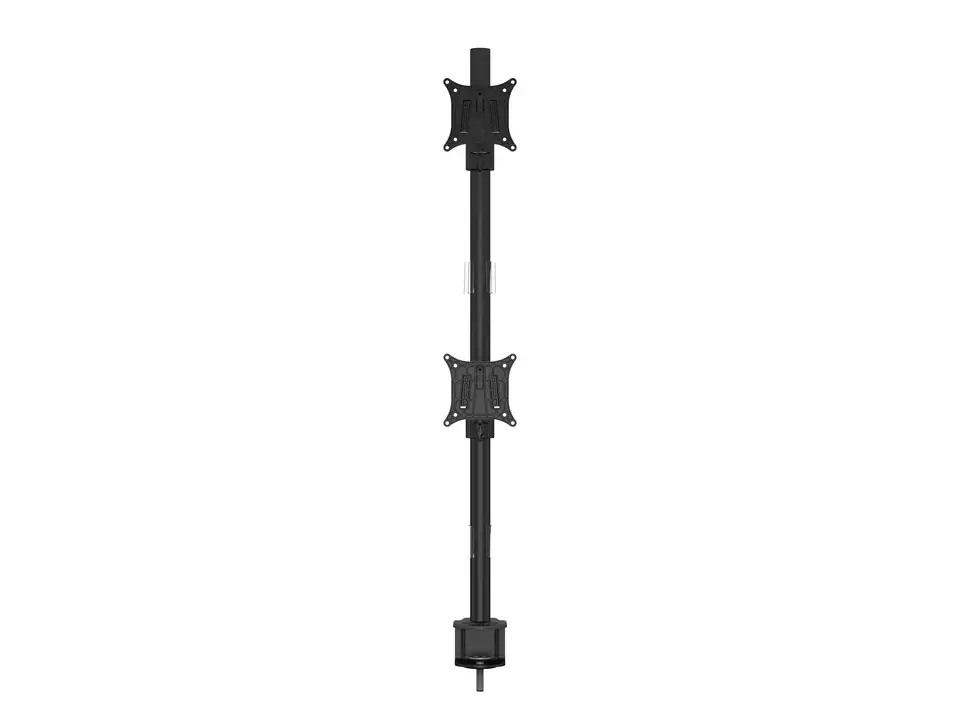 Multibrackets M VESA Deskmount Officeline Dual Vertical Black, Clamp/Bolt-through, 16 kg, 38.1 cm (15"), 76.2 cm (30"), 100 x 100 mm, Black