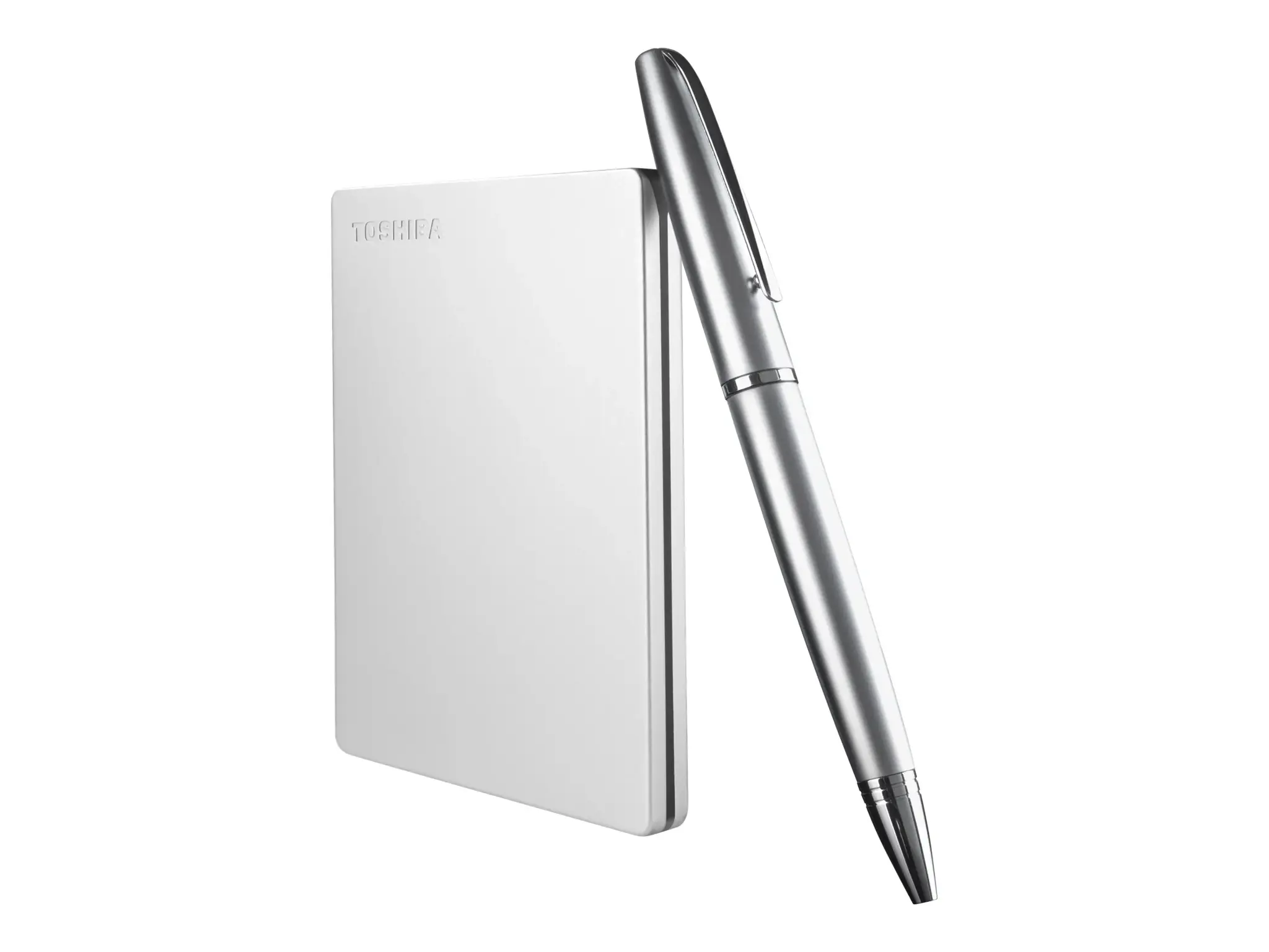 TOSHIBA "Canvio Slim" 2TB USB3.2 sidabro spalvos