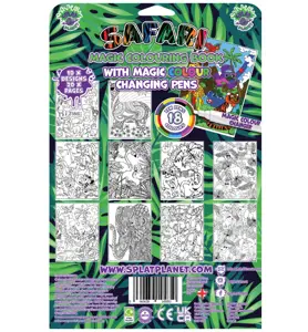 Splat Planet magiška spalvinimo knygelė SAFARI
