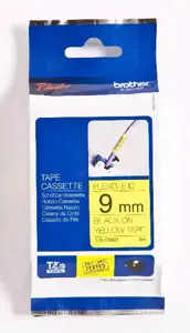 Brother TZe-FX621, Black on yellow, TZe, Brother, 9 mm, 8 m, 1 pc(s)