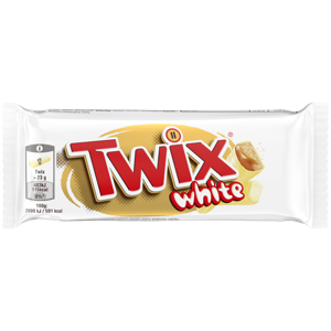 Šokoladinis batonėlis TWIX White, 46 g