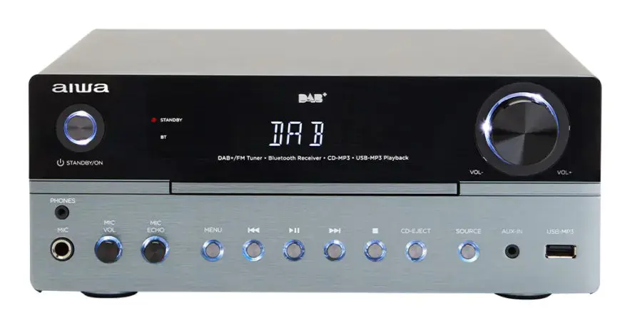 Aiwa MSBTU-700DAB home audio system Home audio micro system 25 W Arctic blue, Black