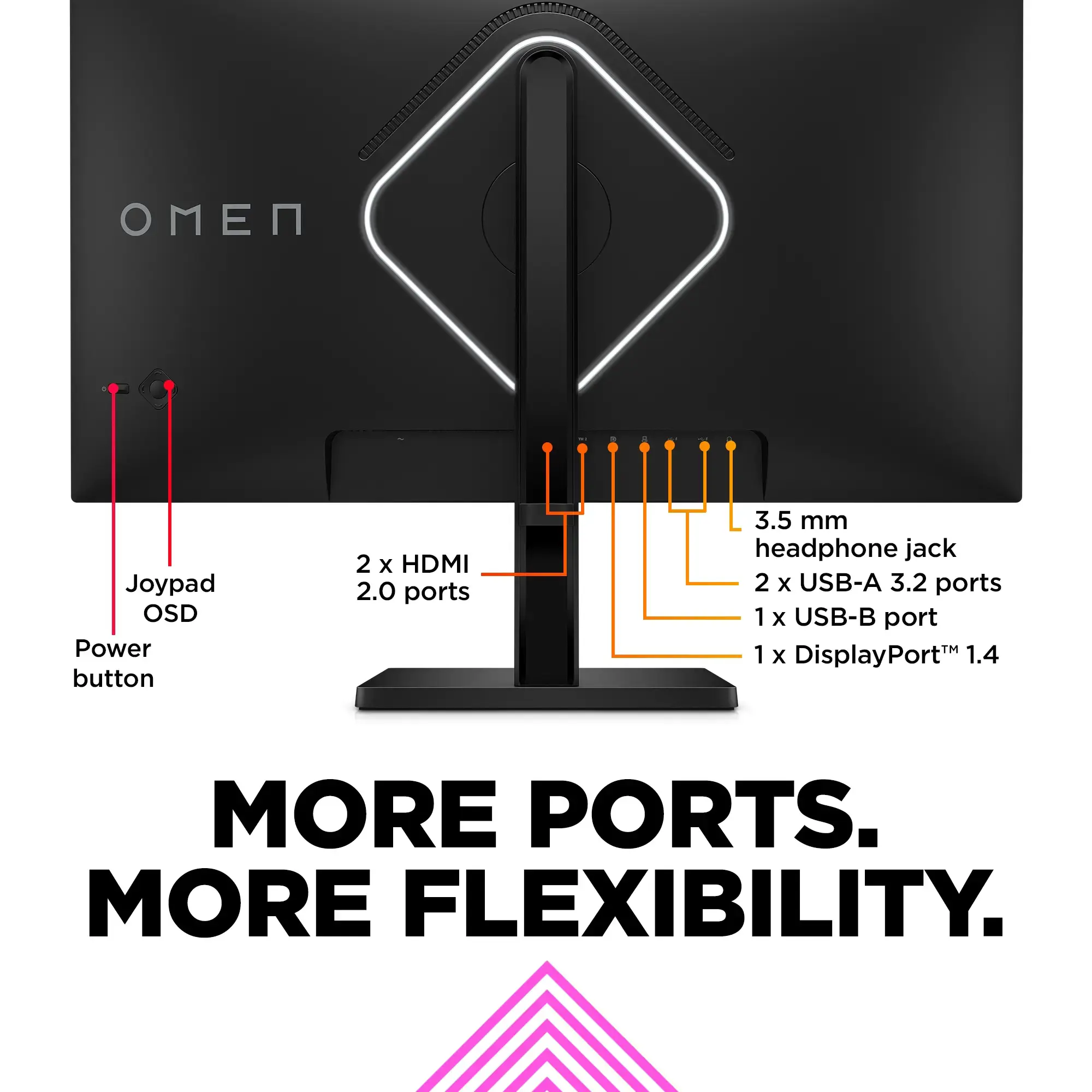 "HP OMEN by HP 27qs", 68,6 cm (27"), 2560 x 1440 taškų, "Quad HD", 1 ms, juodas