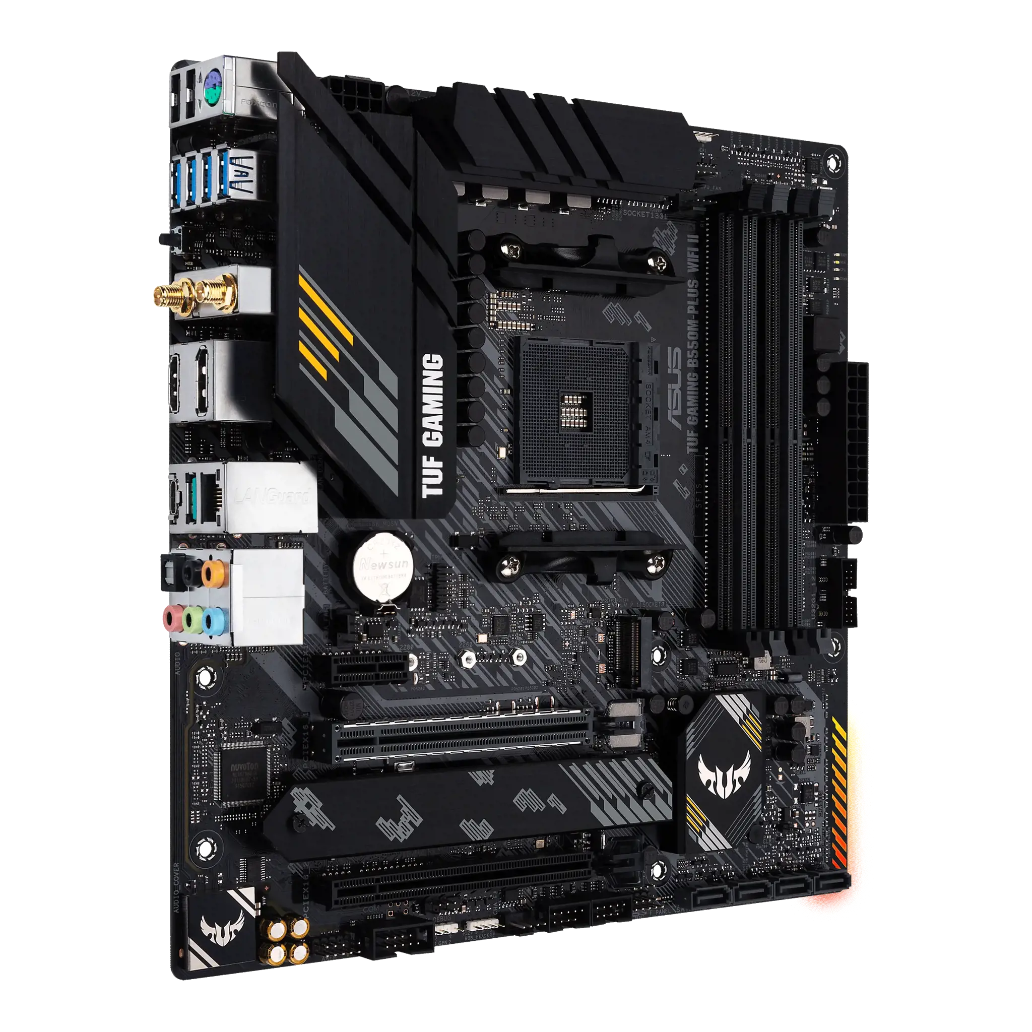 ASUS TUF GAMING B550M-PLUS WIFI II, AMD, "Socket AM4", "AMD Ryzen™ 3", "AMD Ryzen™ 5", "AMD Ryzen™ 7", 3 kartos "AMD Ryzen™ 9", 5 kartos "AMD Ryzen 9", "Socket AM4", DDR4-SDRAM, 128 GB