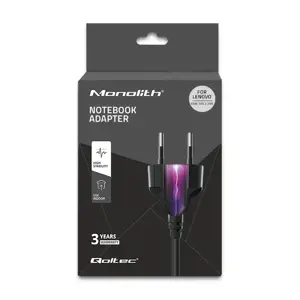 QOLTEC 50098 Nešiojamojo kompiuterio kintamosios srovės maitinimo adapteris Qoltec Lenovo 45W 20V 2.25A SlimTip+pin
