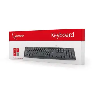 GEMBIRD KB-U-103-RU Klaviatūra Gembird KB-U-103, USB 1,4 m, standartinio dydžio, RU išdėstymo