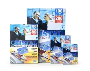 Laminavimo vokeliai 75x105 mm, 150 mikronų (100 vnt.)