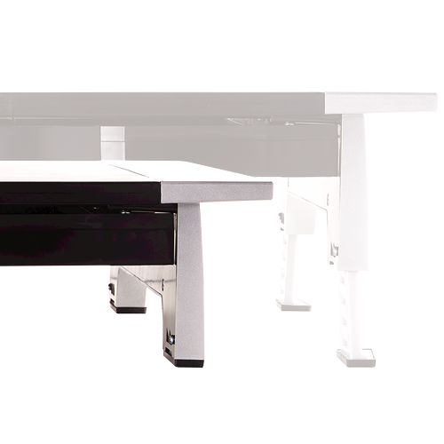 "Fellowes Office Suites Standard Monitor Riser", laisvai pastatomas, 36 kg, 71,1 cm (28"), reguliuojamas aukštis, juodas, sidabrinis
