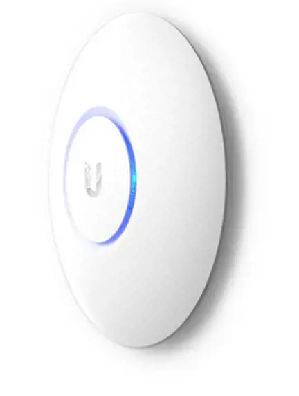 "Ubiquiti" prieigos taškas "UniFi AC PRO", 450 Mbps (2,4 GHz), 1300 Mbps (5 GHz), pasyvusis PoE, 48 V 0,5 A PoE adapteris, 802.3af/at, 2x10/100/1000 RJ45 prievadas, integruotas 3 dBi 3x3 MIMO (2,4 GHz ir 5 GHz), 250+ klientų vienu metu