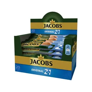 Tirpiosios kavos gėrimas JACOBS 2 in 1, dėžutė, 20 x 14 g
