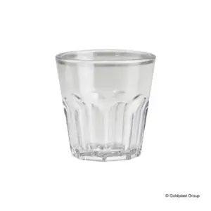 Stikliukas, skaidrūs, SAN plastikas, 40 ml,  D 4,5 cm, H 5,5 cm, 6 vnt