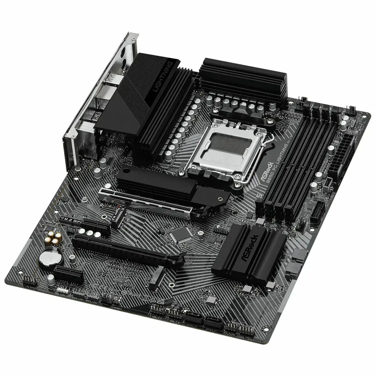 Pagrindinė plokštė ASROCK AMD B650 SAM5 ATX Atmintis DDR5 Atminties lizdai 4 2xPCI-Express 4.0 1x 2xPCI-Express 4.0 16x 3xM.2 1xHDMI 1xAudio-In 1xAudio-Out 1xMikrofonas 4xUSB 2.0 7xUSB 3.2 2xUSB-C 1xRJ45 B650PGLIGHTNING