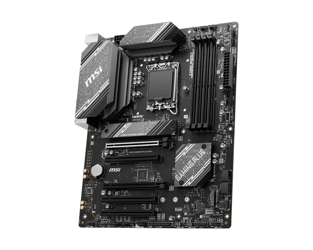 MSI B760 GAMING PLUS WIFI, "Intel", LGA 1700, "Intel® Celeron®", "Intel® Pentium® Gold", DDR5-SDRAM, 192 GB, DIMM