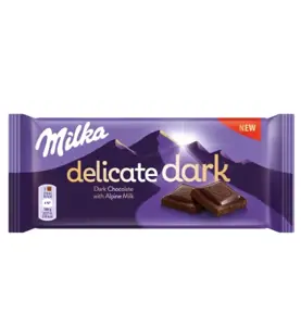 Šokoladas MILKA Delicate Dark, su Alpių pienu, 85g