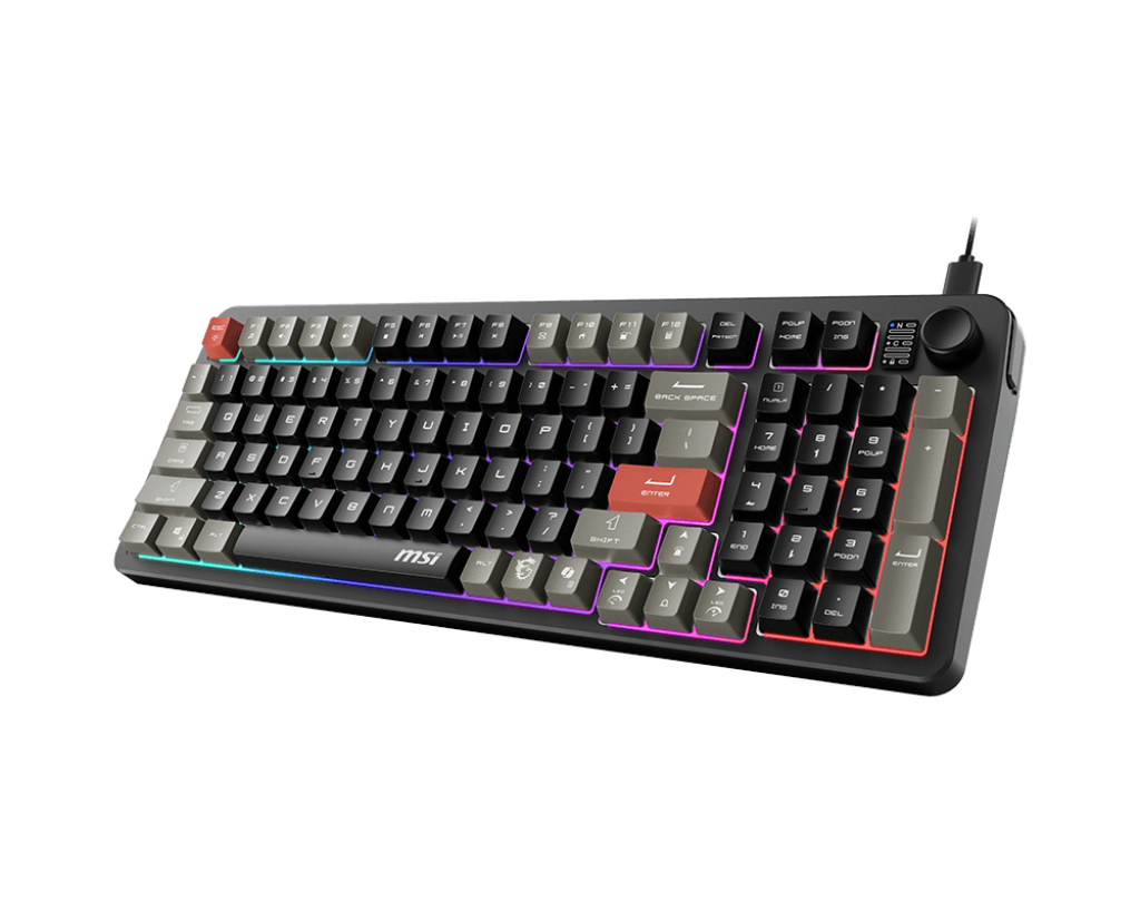 MSI FORGE GK110 US | Gaming keyboard | Wired | US | Black | USB 2.0 | Membrane