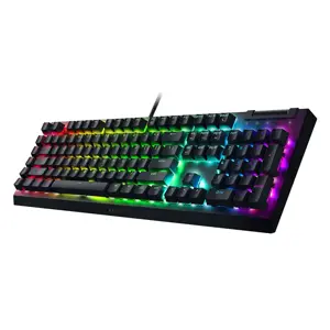 "Razer BlackWidow V4 X" mechaninė žaidimų klaviatūra, geltonas jungiklis, JAV išdėstymas, laidinė, juoda