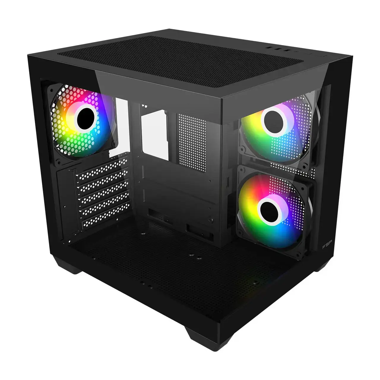 Fortron Case | S140-BA | Black | Mini-ITX, uATX(M-ATX) | Power supply included No