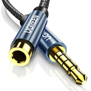 AUX jack audio extender 3.5 mm UGREEN AV118, 2m (blue)