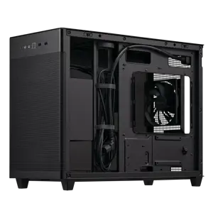 ASUS AP201 PRIME CASE TG, Mini Tower, PC, juoda, micro ATX, Mini-ITX, 17 cm, 33,8 cm