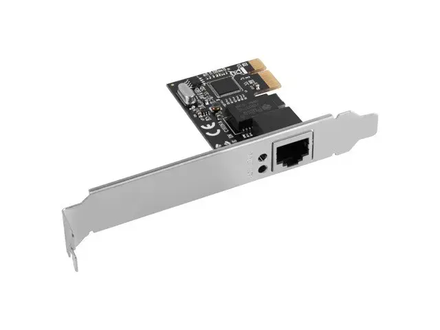 LANBERG Tinklo kortelė PCI-E PCE-1GB-201 gigabitinio eterneto RTL8111C mikroschemų rinkinys žemo profilio
