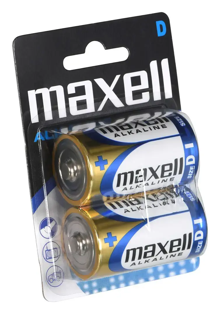 Baterijos Maxell D / LR20, šarminės, 1.5 V, 2 vnt. / BAT-520