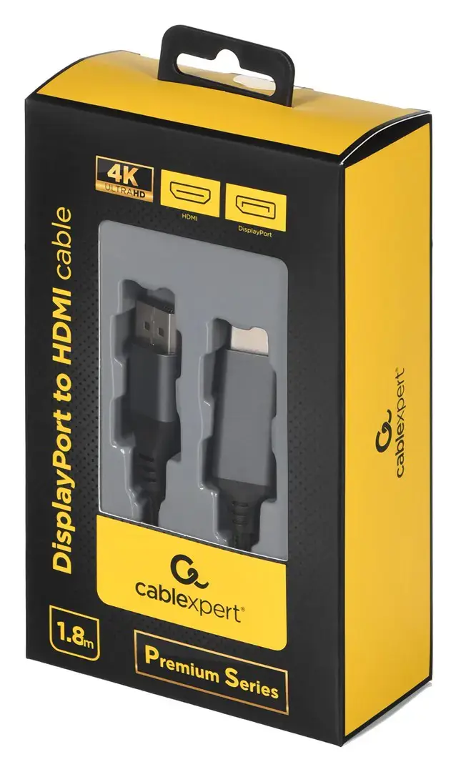 GEMBIRD "DisplayPort" ir HDMI kabelis "Premium Series" 1,8 m