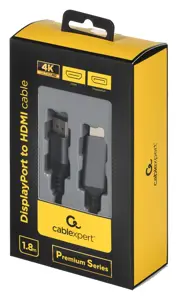 GEMBIRD "DisplayPort" ir HDMI kabelis "Premium Series" 1,8 m