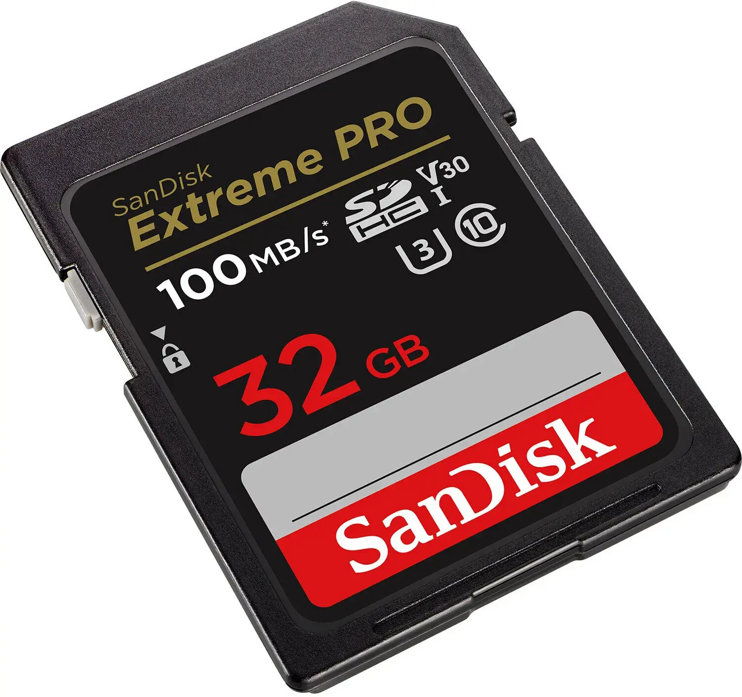 "SanDisk Extreme PRO" 32GB SDHC atminties kortelė + 2 metų "RescuePRO Deluxe" iki 100MB/s ir 90MB/s skaitymo/rašymo greitis, UHS-I, 10 klasė, U3, V30; EAN:619659188689