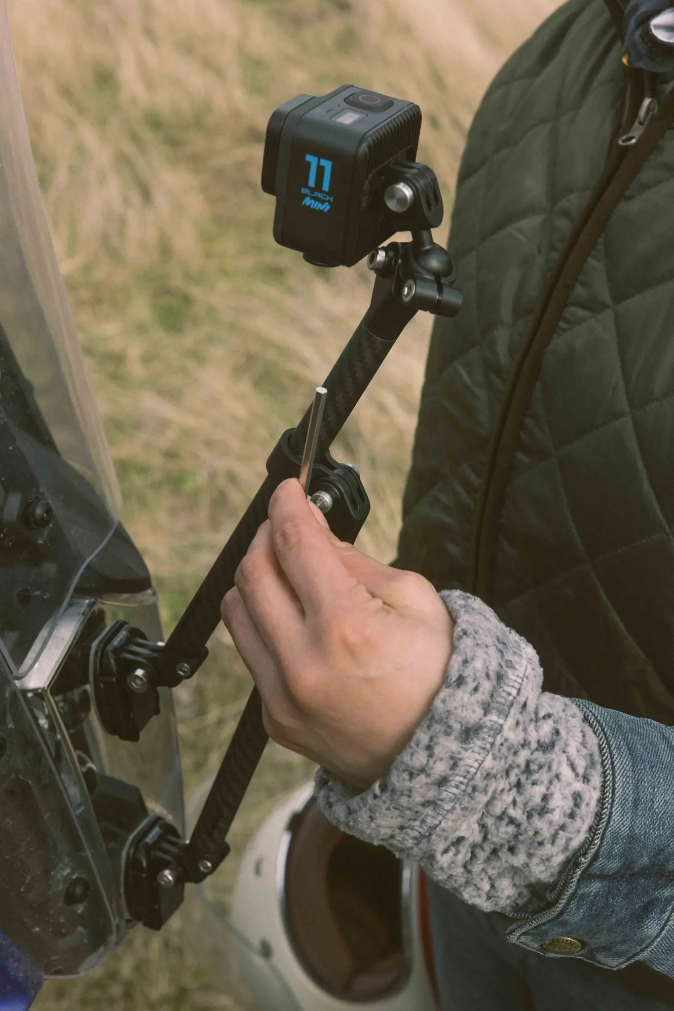 "GoPro Boom" + lipnūs laikikliai