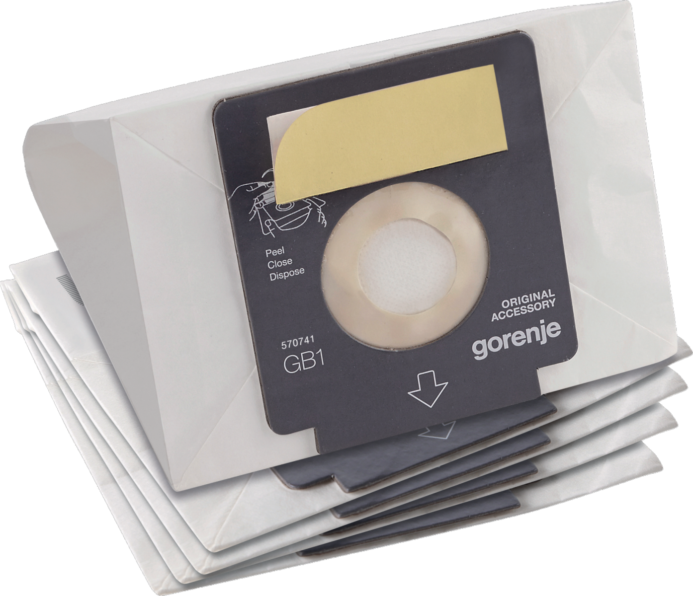 Gorenje | Vacuum cleaner paper bags, 5pcs | GB1PBU