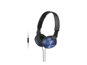 "Sony MDR-ZX310AP", laidinis, 10-24000 Hz, skambučiai/muzika, 125 g, ausinės, mėlynos spalvos
