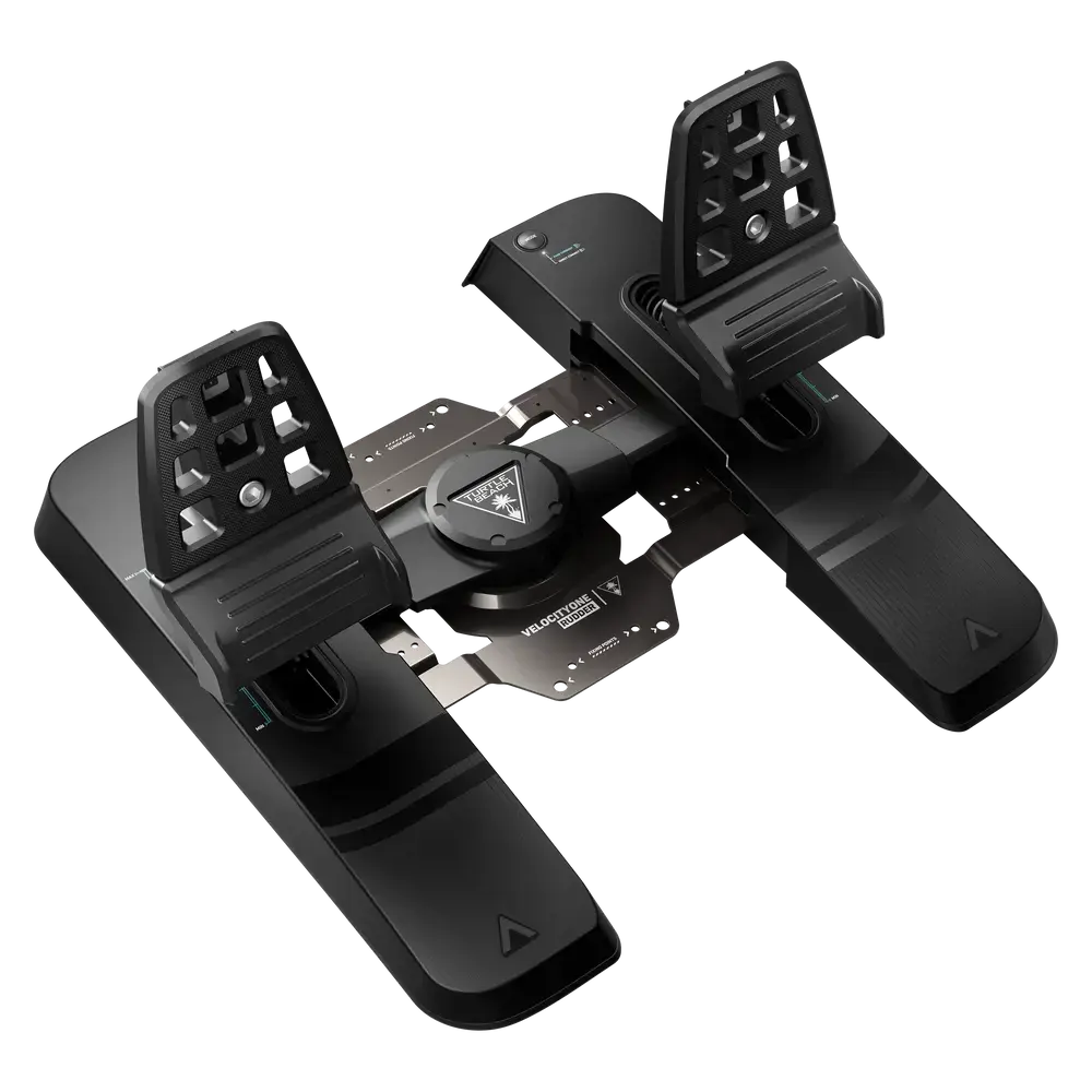 Turtle Beach VelocityOne Rudder, Pedals, PC, Xbox, Xbox One, Xbox Series S, Xbox Series X, Mode button, Wired, USB, Black
