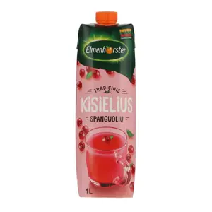 Kisielius. Obuolių ir spanguolių sulčių 1l