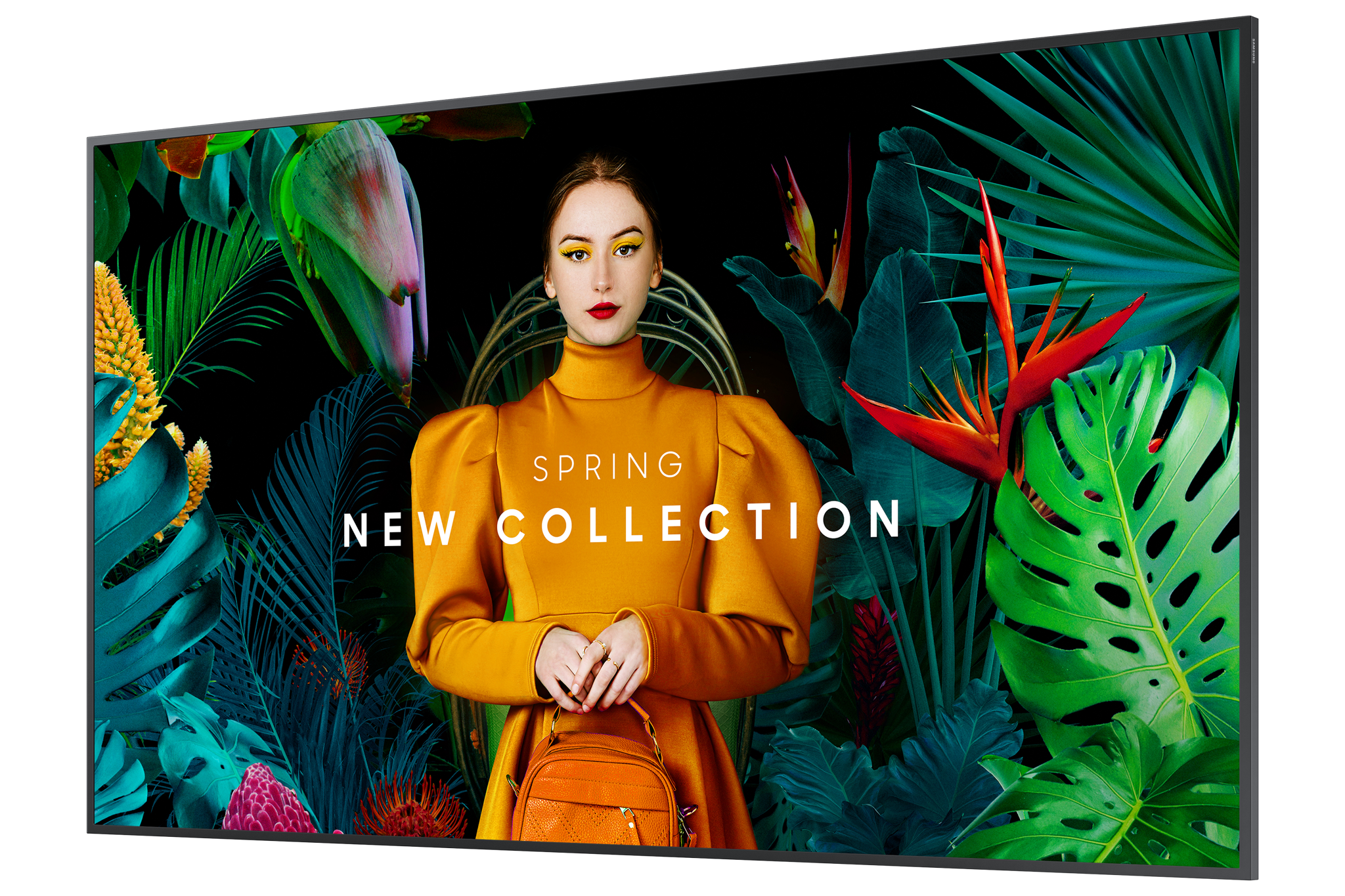 Samsung QB55C, Digital signage flat panel, 139.7 cm (55"), LCD, 3840 x 2160 pixels, Wi-Fi, 16/7