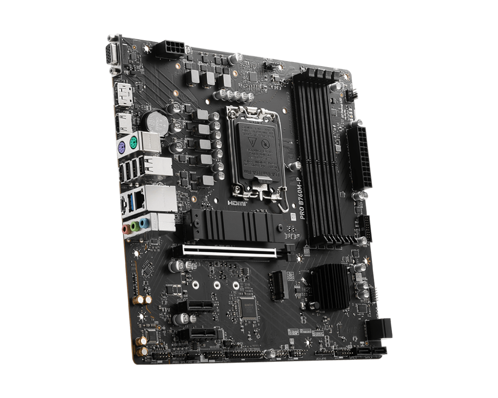 MSI PRO B760M-P DDR4, "Intel", LGA 1700, "Intel® Celeron®", "Intel® Pentium® Gold", DDR4-SDRAM, 128 GB, dviejų kanalų