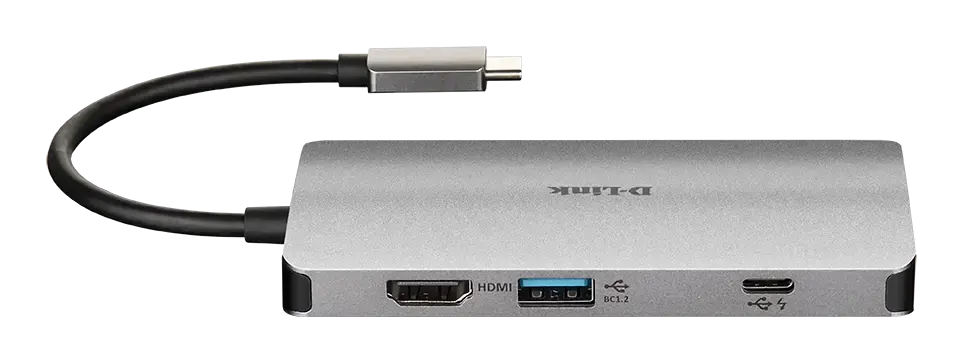 D-Link DUB-M810, laidinis, USB 3.2 Gen 1 (3.1 Gen 1) Type-C, 100 W, IEEE 802.3, IEEE 802.3ab, IEEE 802.3u, IEEE 802.3x, sidabrinis, MicroSD (TransFlash), SD, SDHC, SDXC