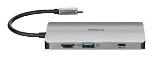 D-Link DUB-M810, laidinis, USB 3.2 Gen 1 (3.1 Gen 1) Type-C, 100 W, IEEE 802.3, IEEE 802.3ab, IEEE 802.3u, IEEE 802.3x, sidabrinis, MicroSD (TransFlash), SD, SDHC, SDXC