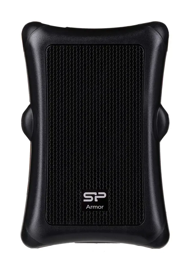 SILICON POWER Išorinis kietasis diskas Armor A30 1TB 2,5 colio USB 3.2 nuo smūgių Juoda MIL-STD 810F metodas 516.5 IV procedūra LED šviesa