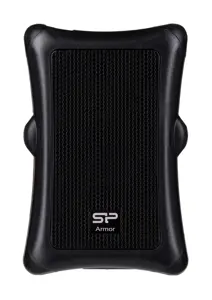 SILICON POWER Išorinis kietasis diskas Armor A30 1TB 2,5 colio USB 3.2 nuo smūgių Juoda MIL-STD 810F metodas 516.5 IV procedūra LED šviesa