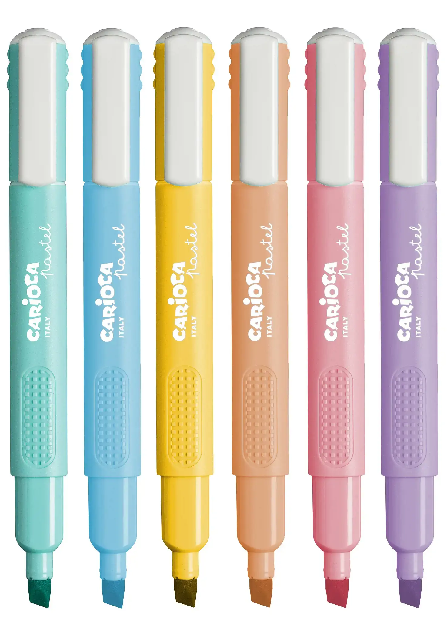 Teksto žymeklis CARIOCA, įvairių pastelinių spalvų