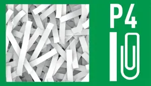 "Leitz IQ Protect Premium" popieriaus smulkintuvas 8X P4, 14 L, jutiklinis, 8 lapai, P-4, pilkas, baltas, 80 g/m²