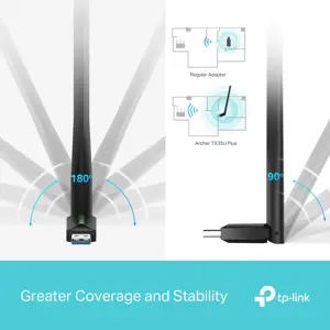 TP-LINK AX1800 High Gain Wireless USB Adapter | Archer TX35U Plus