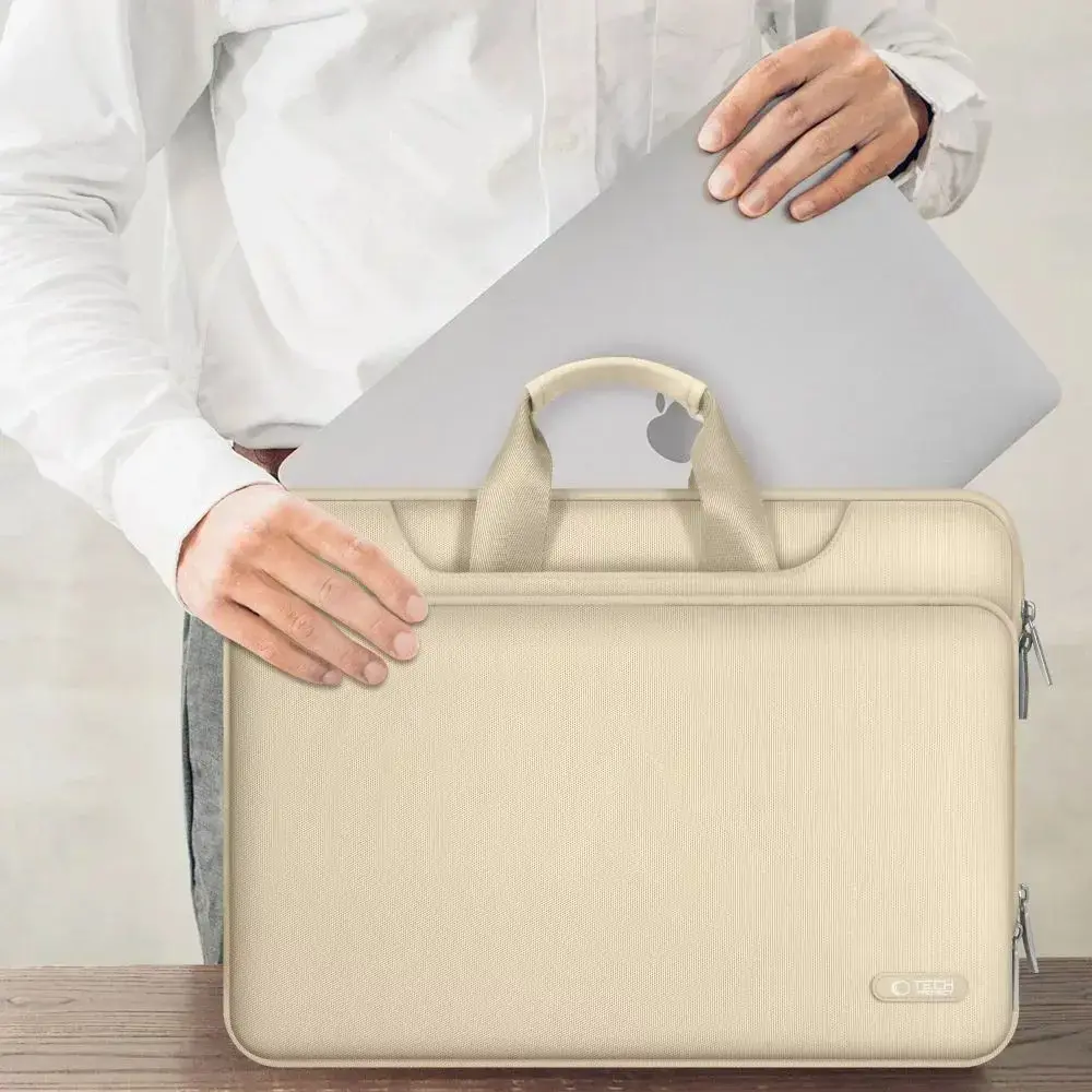 Tech-Protect laptop bag PocketBag 16", beige