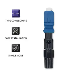 QOLTEC 54495 SC/UPC optinio pluošto greitoji jungtis Singlemode 3,0 mm