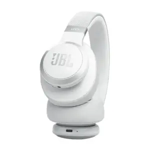 JBL belaidės ausinės "Live 770NC", baltos spalvos