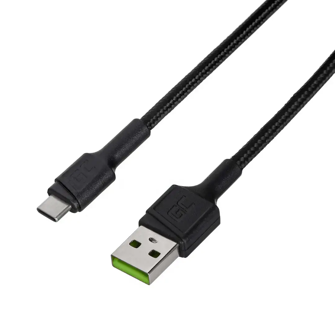 Green Cell GC PowerStream Fast Charging Ultra Charge USB-A Male - USB-C Male Cable 30cm