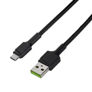 Green Cell GC PowerStream Fast Charging Ultra Charge USB-A Male - USB-C Male Cable 30cm